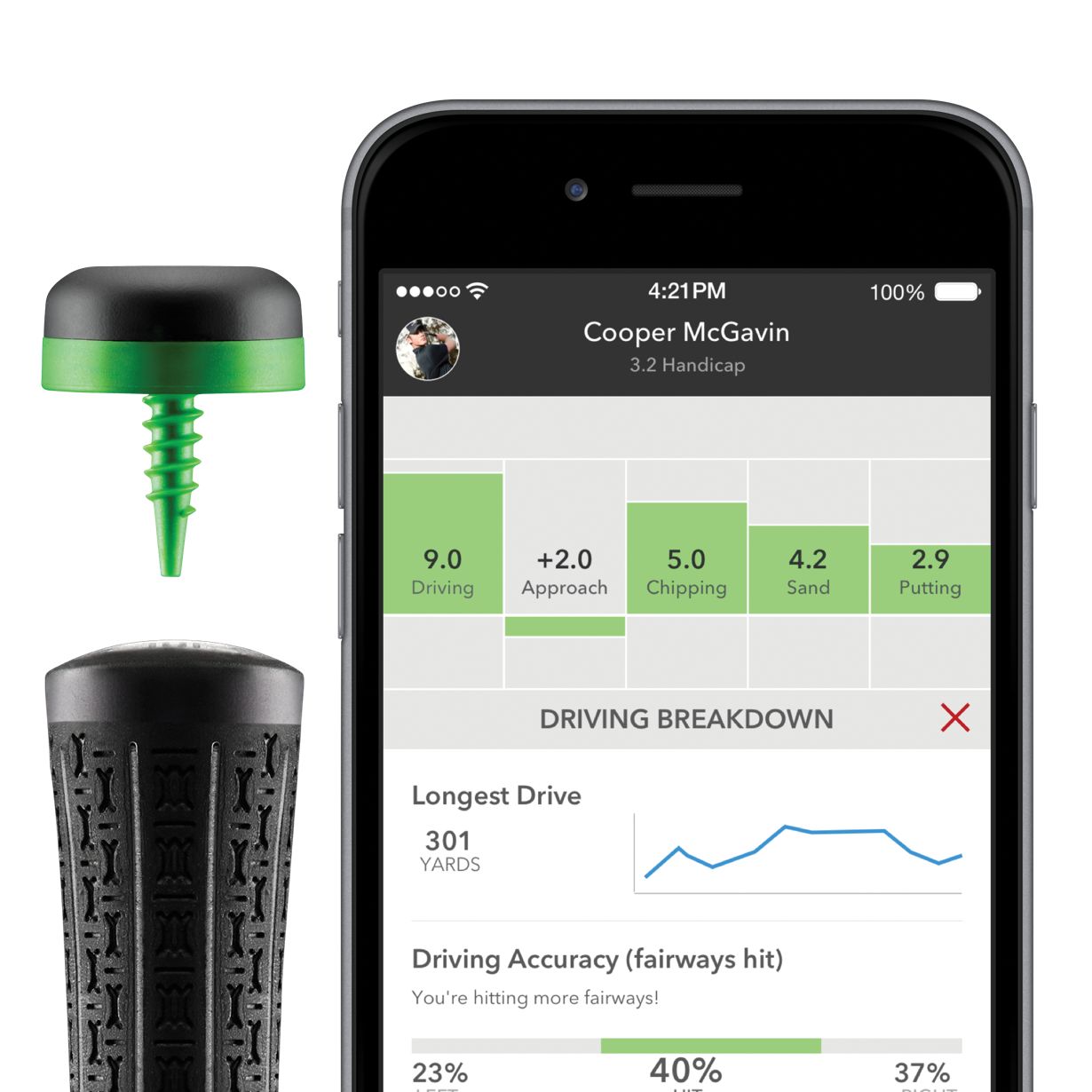 Arccos Caddie Smart Sensor Golf Performance Tracking System product image
