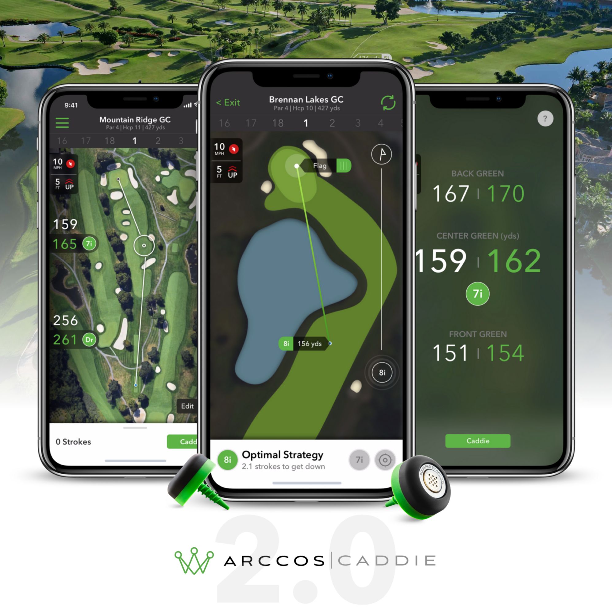 Arccos Caddie Smart Sensor Golf Performance Tracking System product image