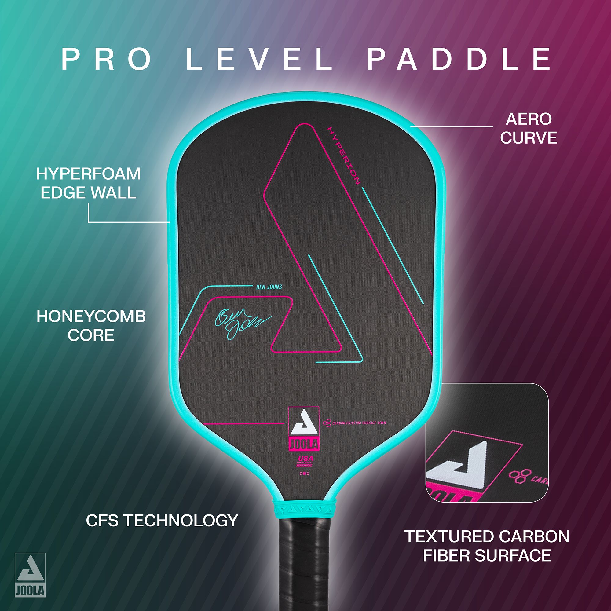 JOOLA Vice Hyperion CFS 16MM Pickleball Paddle product image