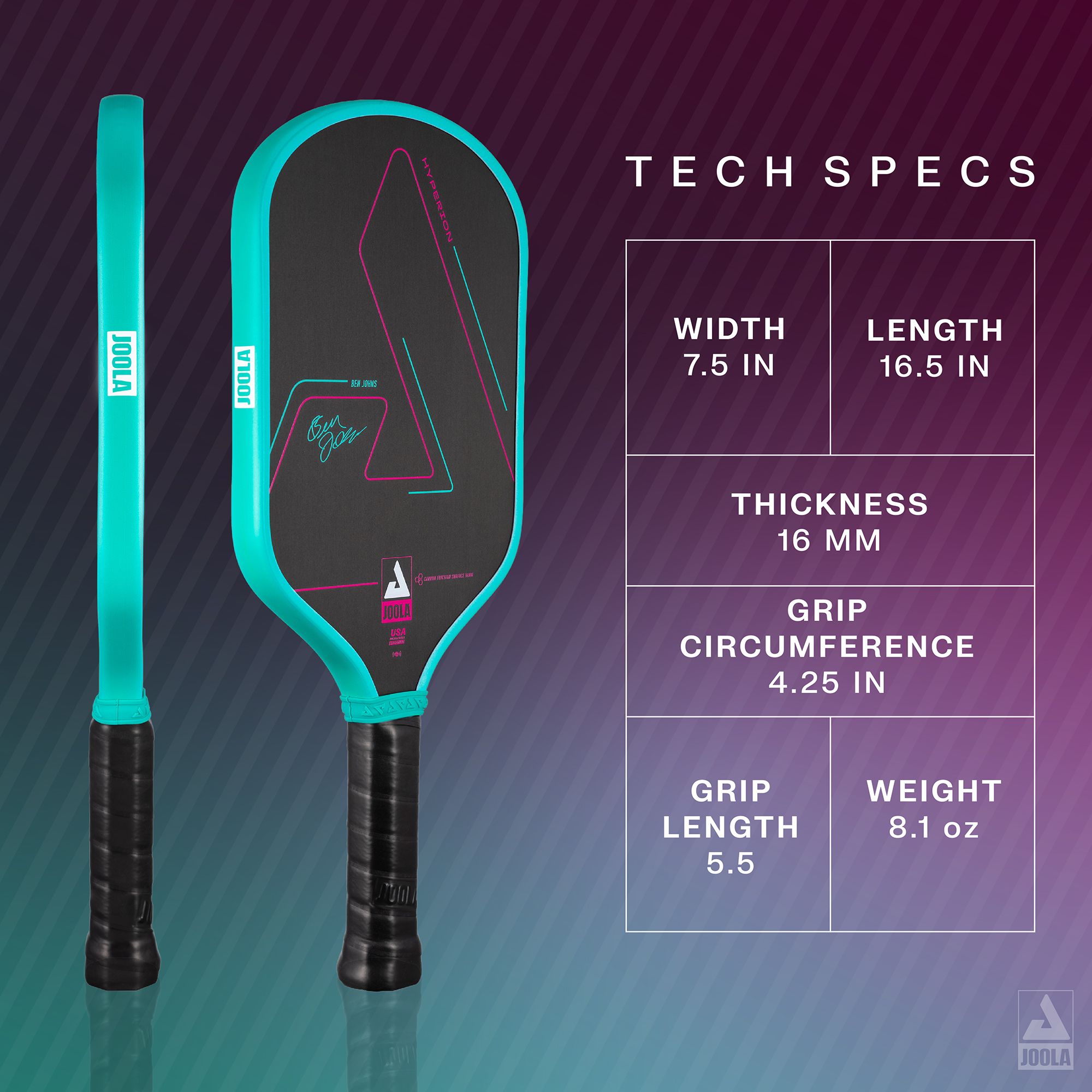 JOOLA Vice Hyperion CFS 16MM Pickleball Paddle product image