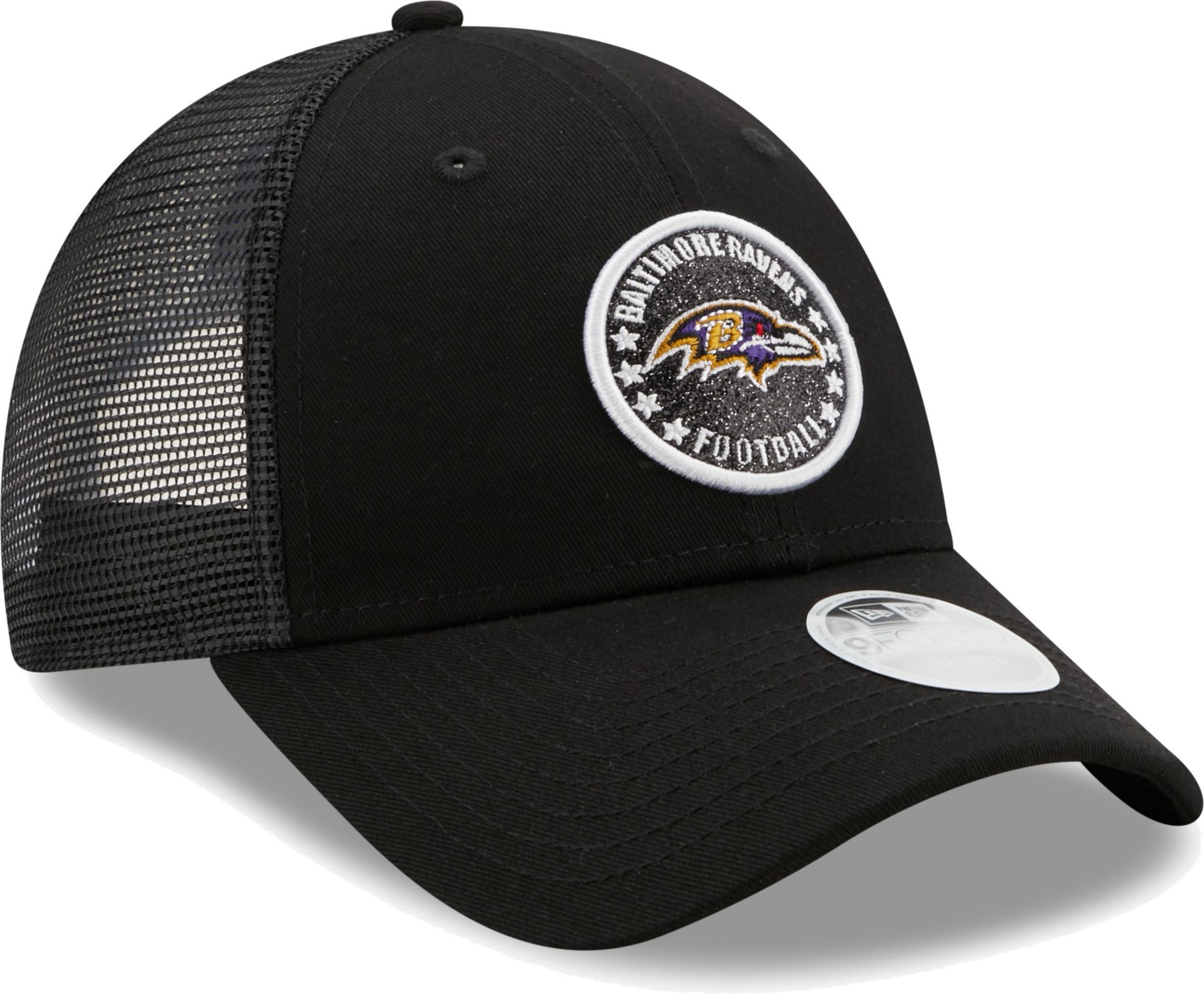 New Era Women's Baltimore Ravens Black Sparkle Adjustable Trucker Hat product image
