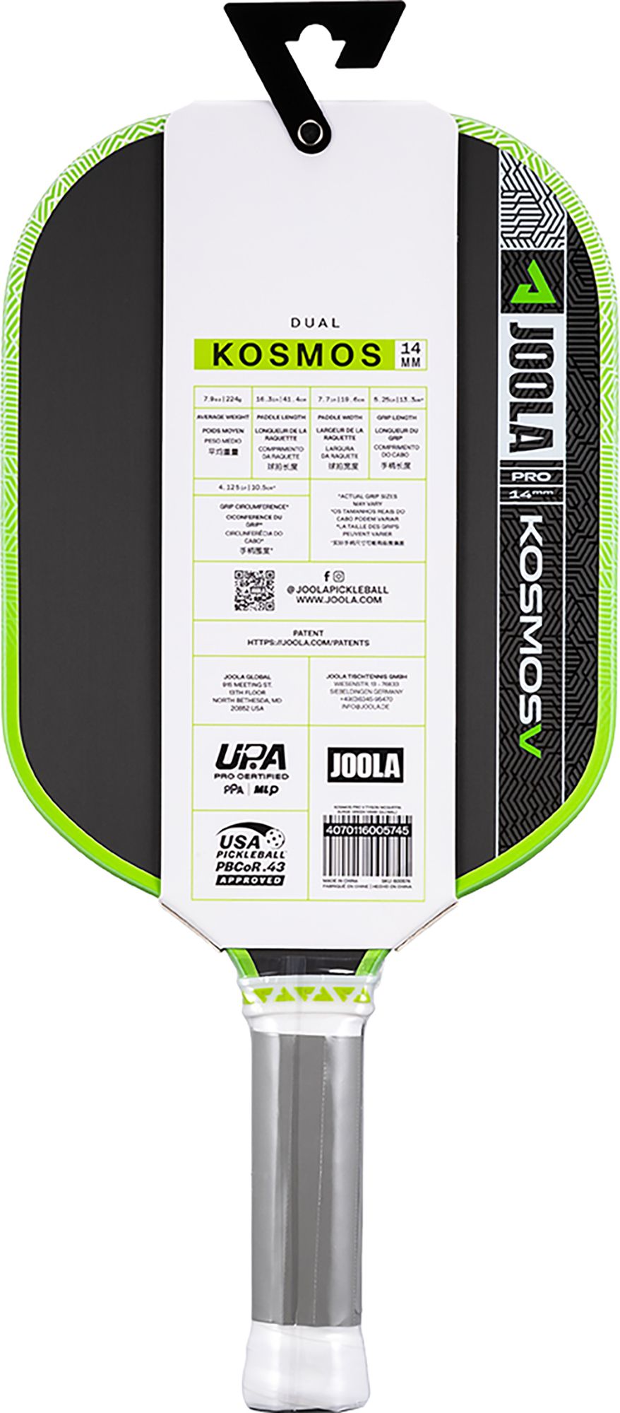 JOOLA Tyson McGuffin Kosmos Pro V 14mm Pickleball Paddle product image