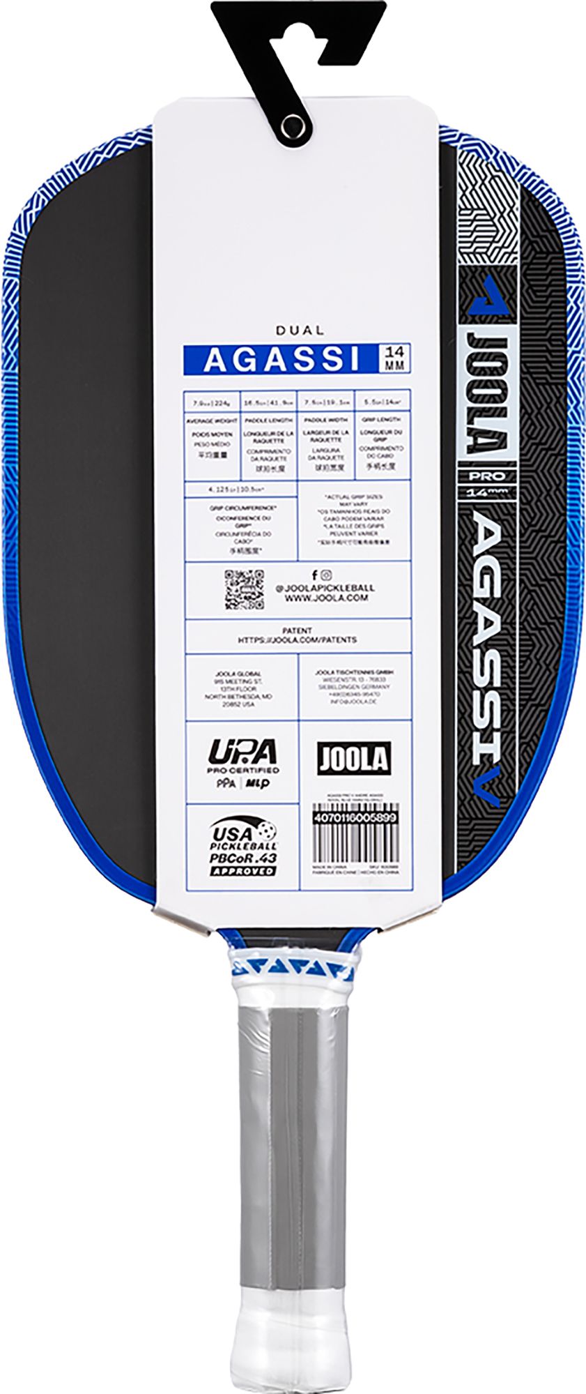 JOOLA Andre Agassi Pro V 14mm Pickleball Paddle product image