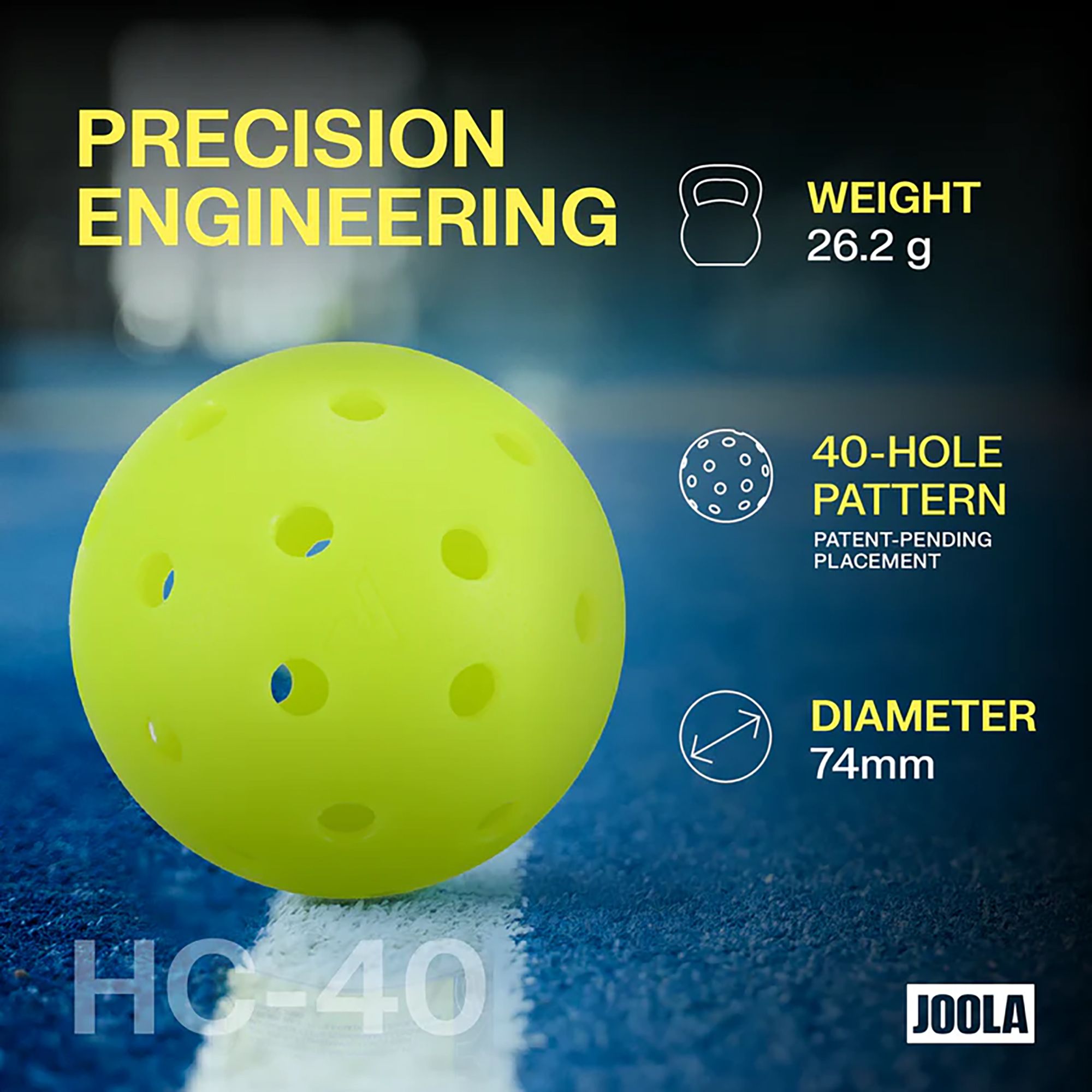 JOOLA HC-40 Pickleball Balls- 40 pack product image