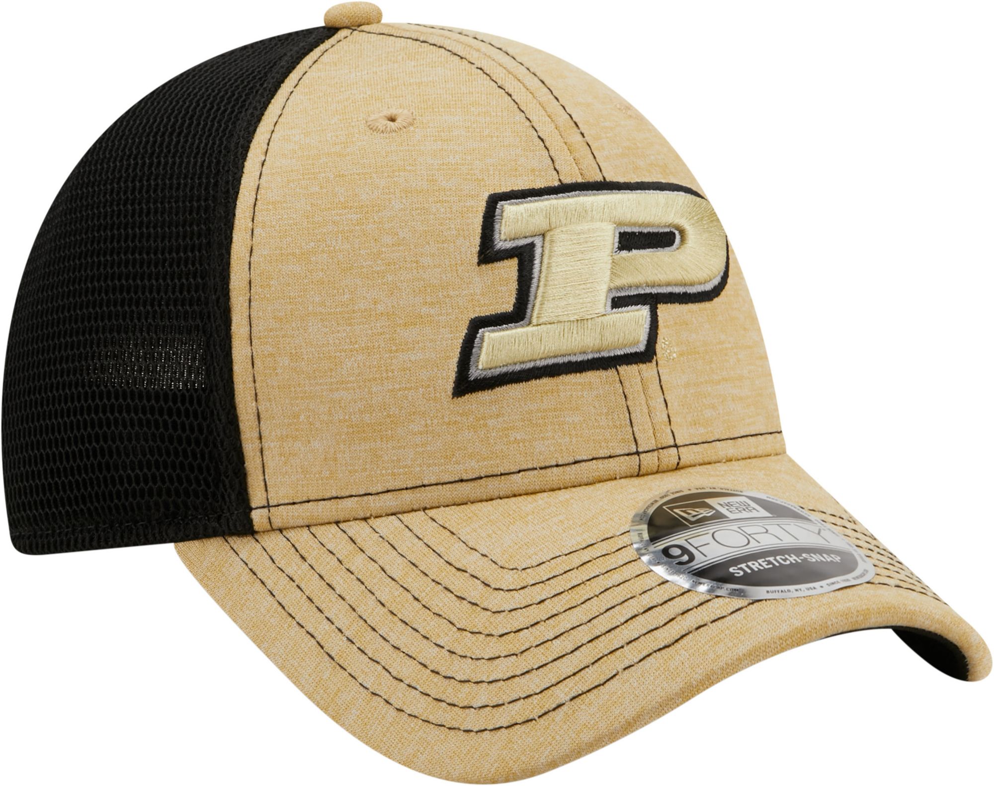 New Era Men's Purdue Boilermakers 9Forty Neo Adjustable Black Hat product image