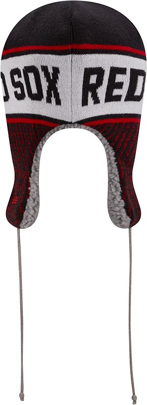 New Era Men's Boston Red Sox Navy Trapper Knit Hat product image