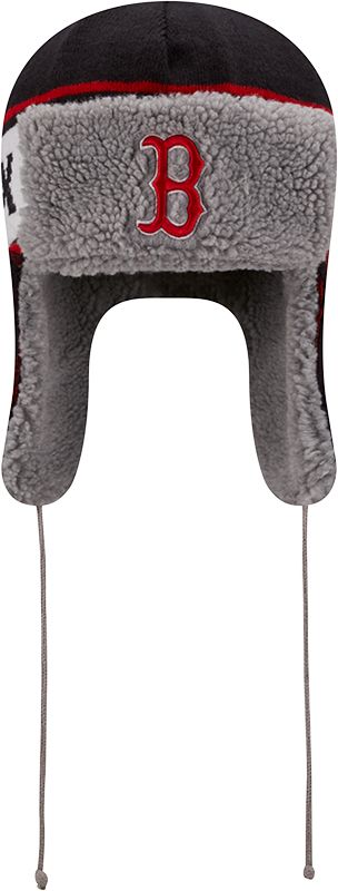 New Era Men's Boston Red Sox Navy Trapper Knit Hat product image