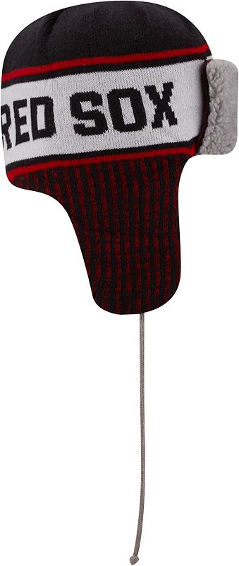 New Era Men's Boston Red Sox Navy Trapper Knit Hat product image