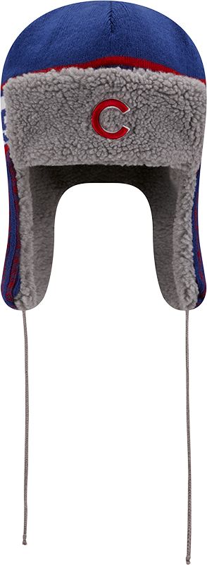 New Era Men's Chicago Cubs Blue Trapper Knit Hat product image