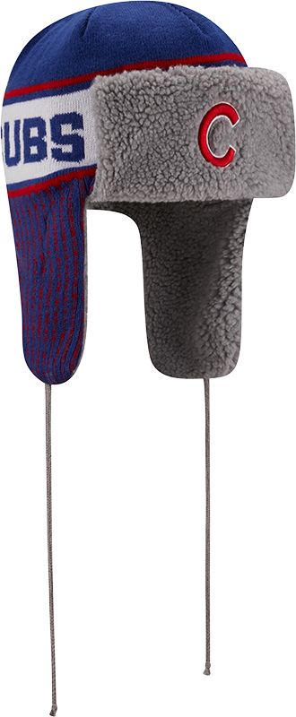 New Era Men's Chicago Cubs Blue Trapper Knit Hat product image