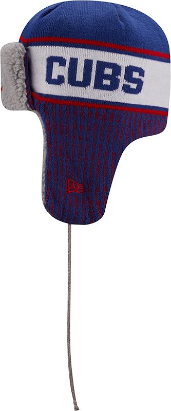 New Era Men's Chicago Cubs Blue Trapper Knit Hat product image