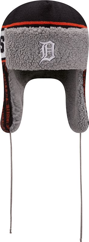 New Era Men's Detroit Tigers Navy Trapper Knit Hat product image