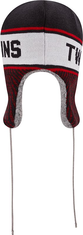 New Era Men's Minnesota Twins Navy Trapper Knit Hat product image