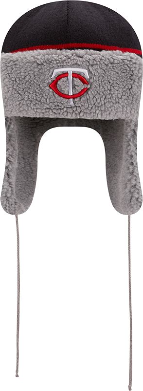 New Era Men's Minnesota Twins Navy Trapper Knit Hat product image