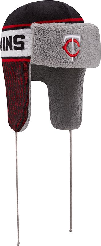 New Era Men's Minnesota Twins Navy Trapper Knit Hat product image