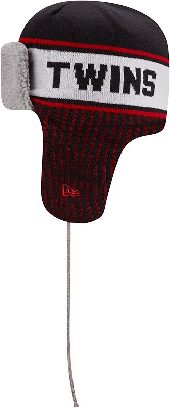 New Era Men's Minnesota Twins Navy Trapper Knit Hat product image