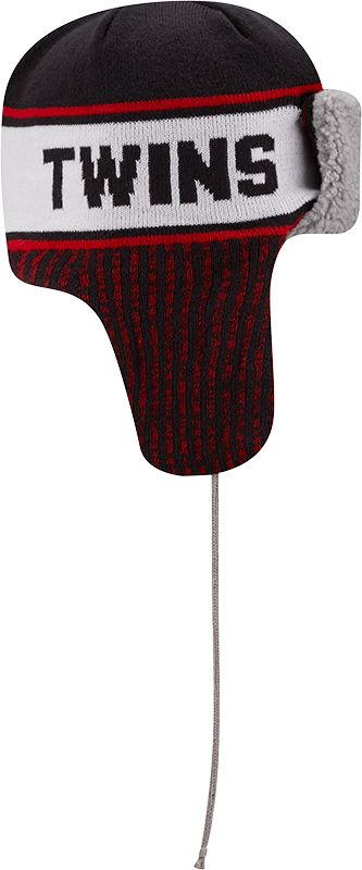 New Era Men's Minnesota Twins Navy Trapper Knit Hat product image