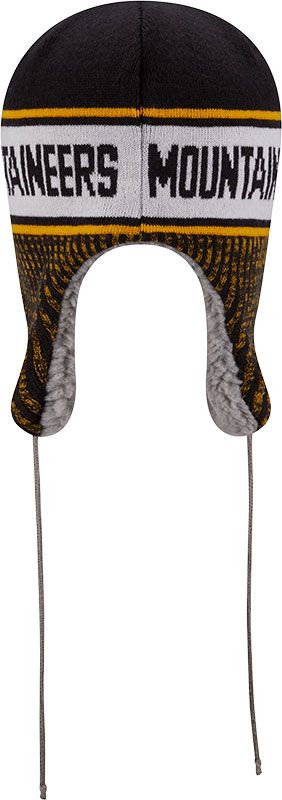 New Era Men's West Virginia Mountaineers Blue Helmet Head Trapper Knit Hat product image