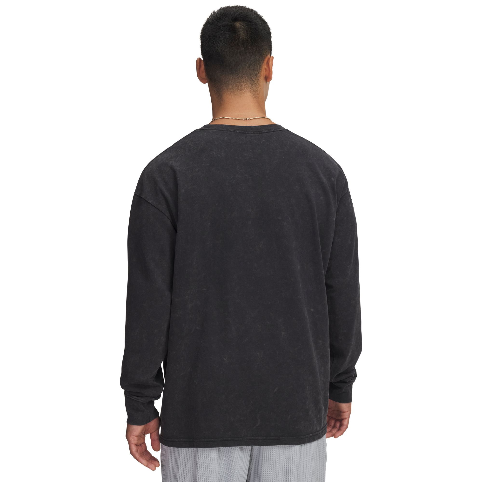 Under Armour Men's Heavyweight Oversized Logo Wash Long Sleeve T-Shirt product image