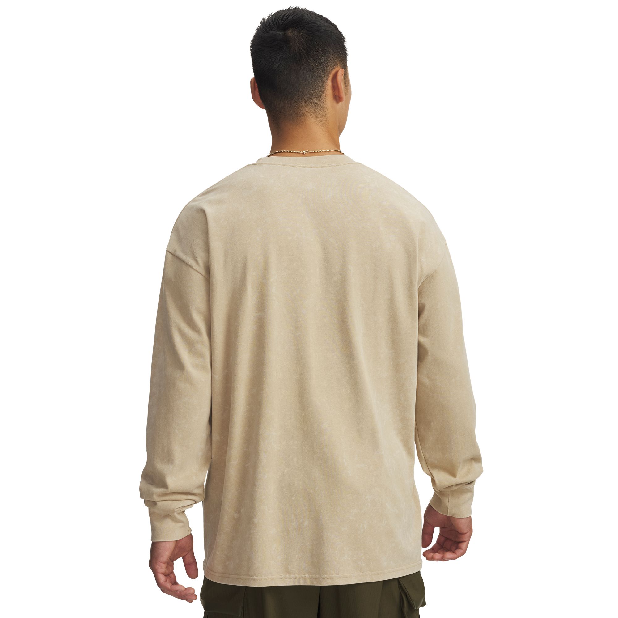 Under Armour Men's Heavyweight Oversized Logo Wash Long Sleeve T-Shirt product image