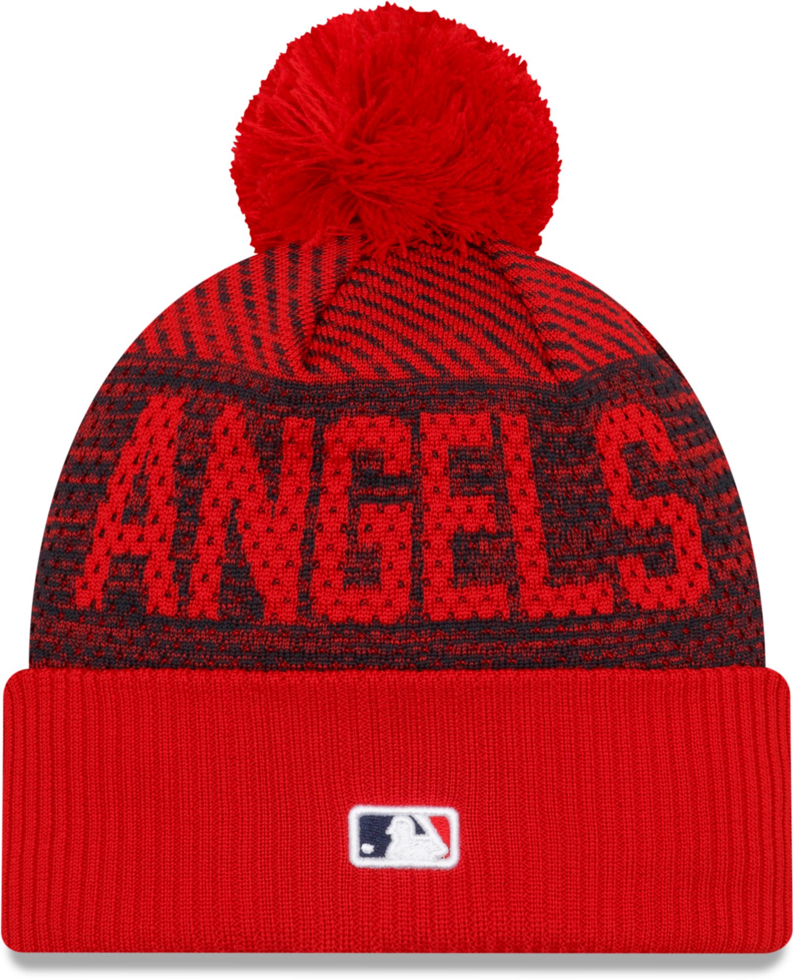 New Era Men's Los Angeles Angels Red Authentic Collection Knit Hat