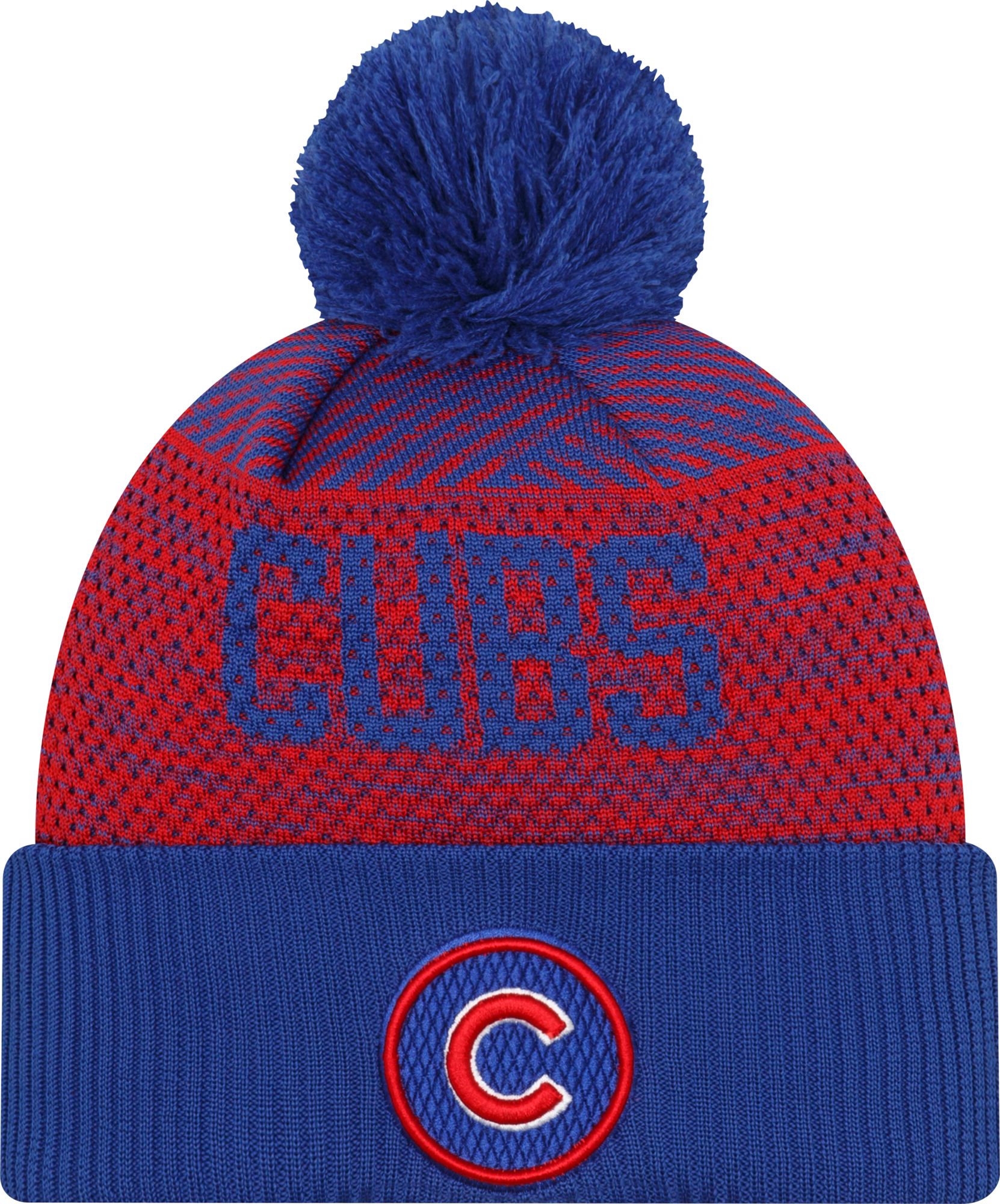 New Era Men's Chicago Cubs Blue Authentic Collection Knit Hat