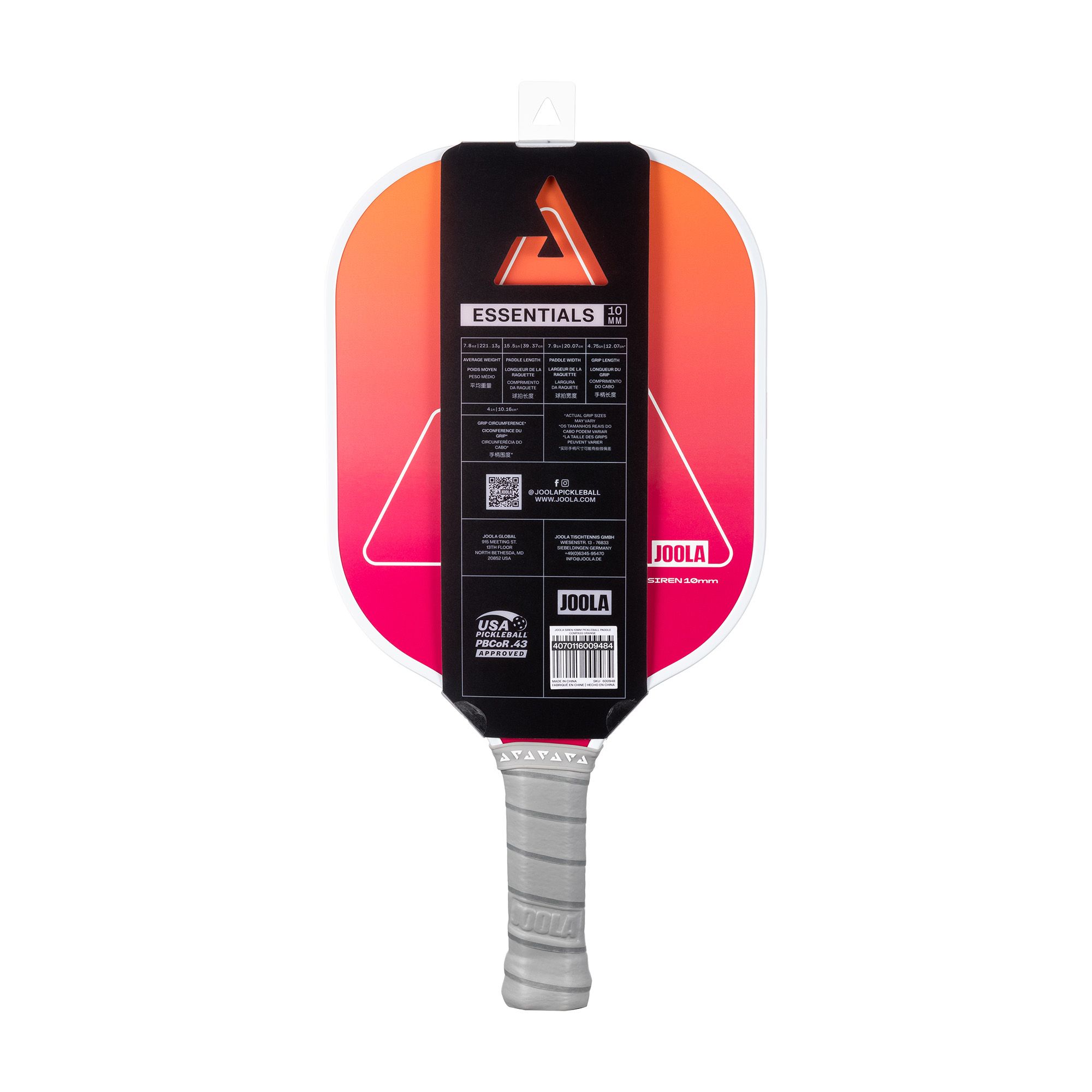 JOOLA Essentials Siren 10mm Pickleball Paddle product image