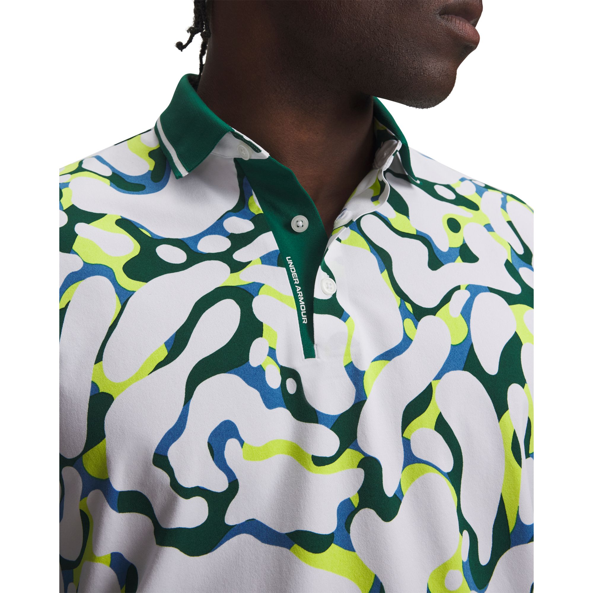 Under Armour Men's UA ArmourDry Print Rib Golf Polo product image