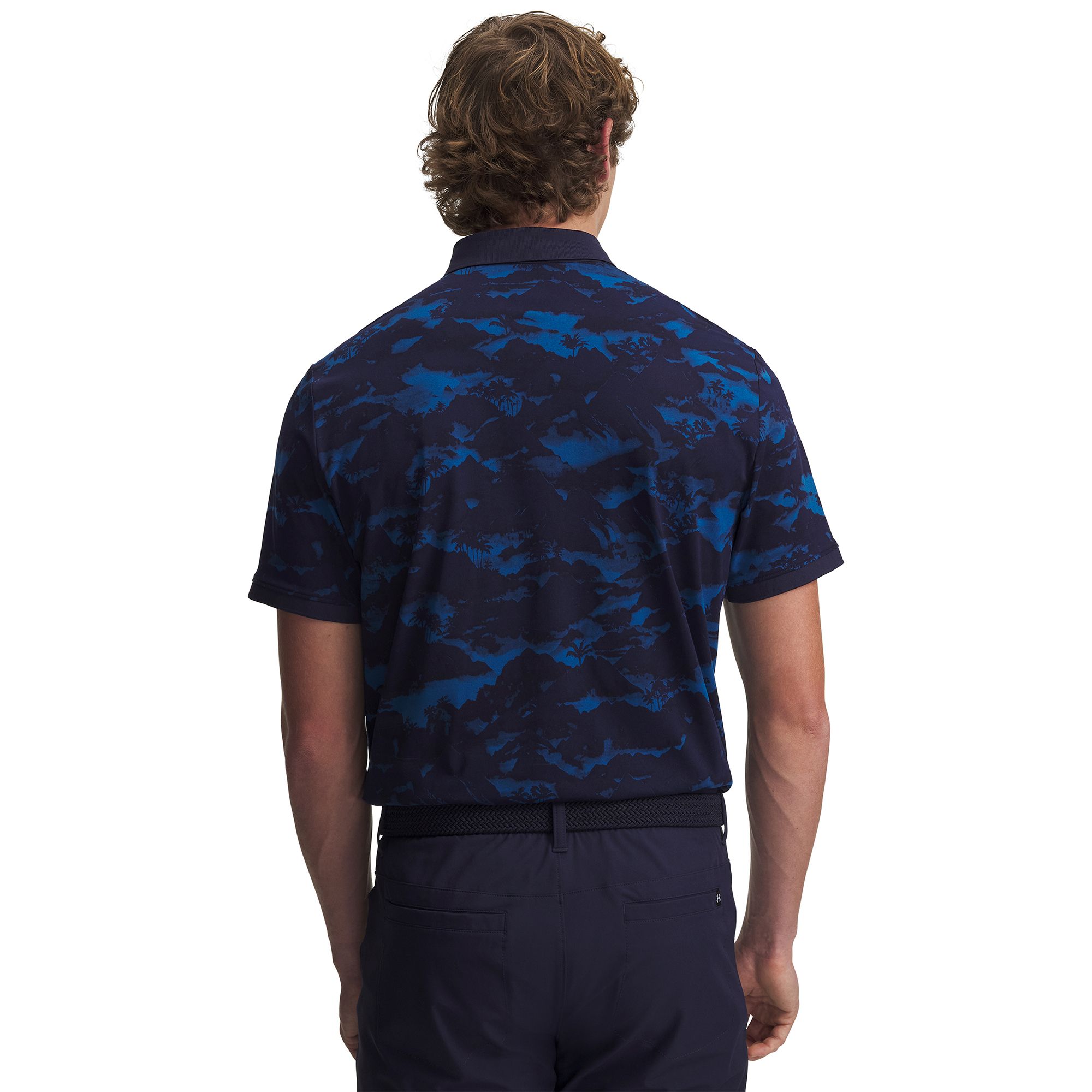 Under Armour Men's UA ArmourDry Print Rib Golf Polo product image