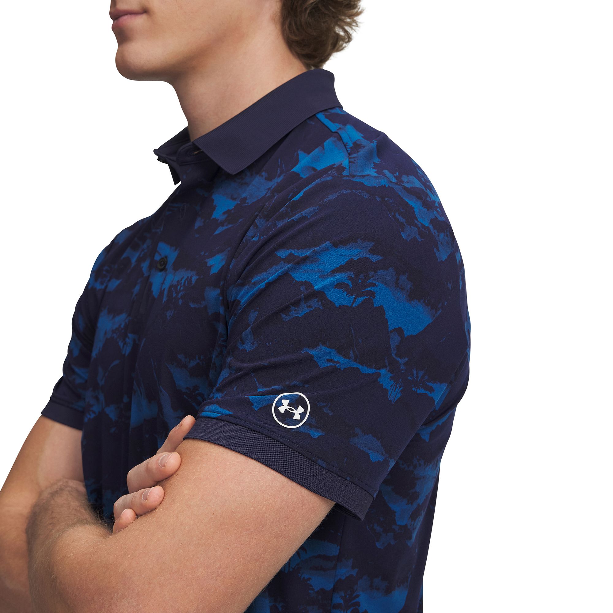 Under Armour Men's UA ArmourDry Print Rib Golf Polo product image