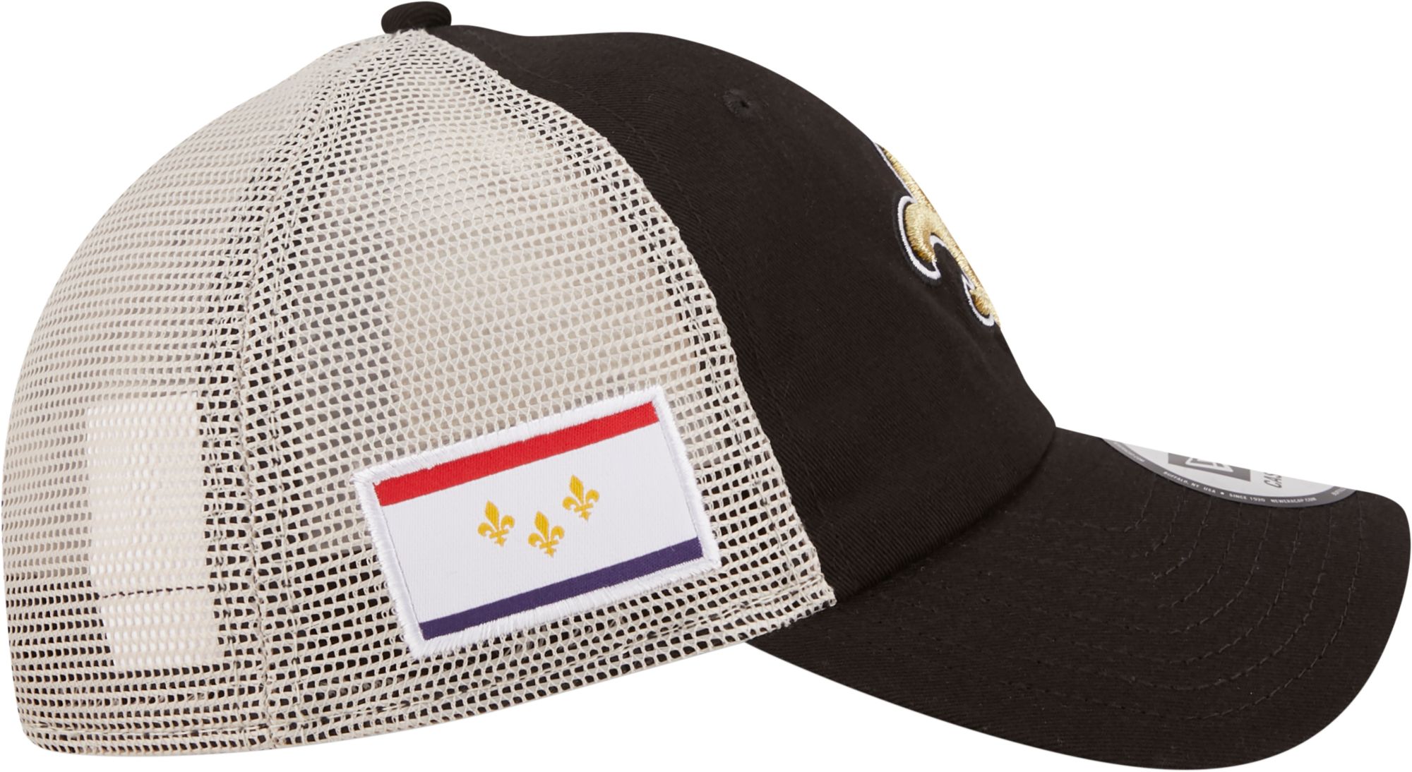 New Era Men's New Orleans Saints Flag 9Twenty Black Trucker Hat product image
