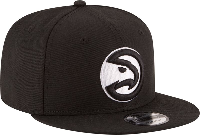New Era Men's Atlanta Hawks Black 9Fifty Adjustable Hat product image