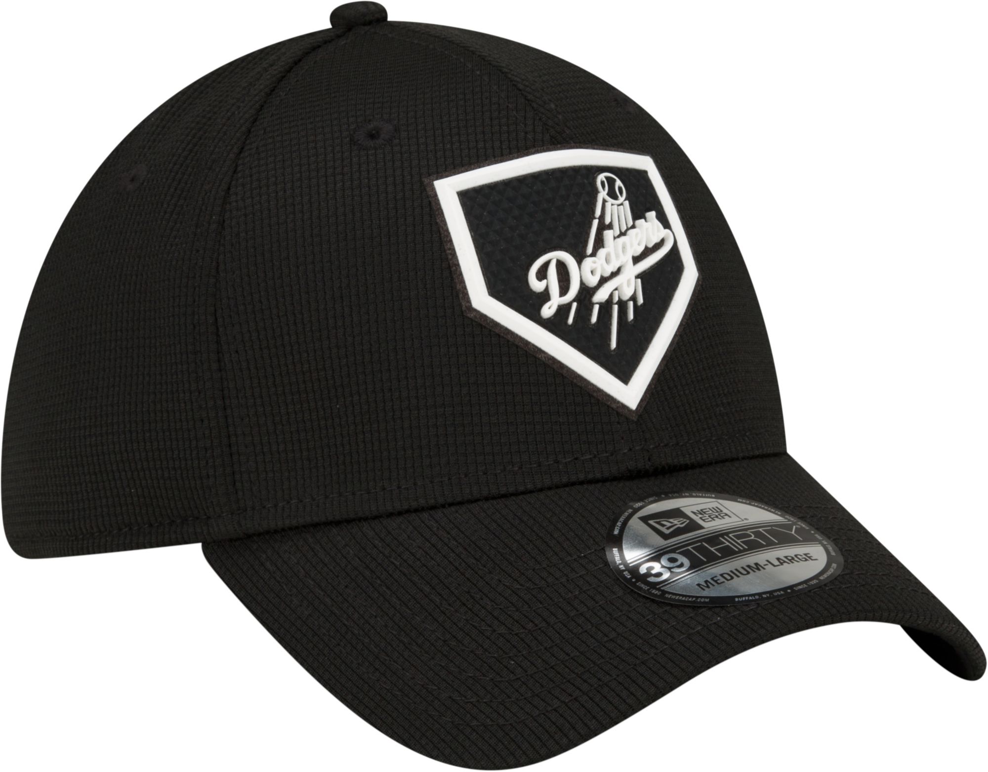 New Era Men's Los Angeles Dodgers Black Club 39Thirty Stretch Fit Hat product image