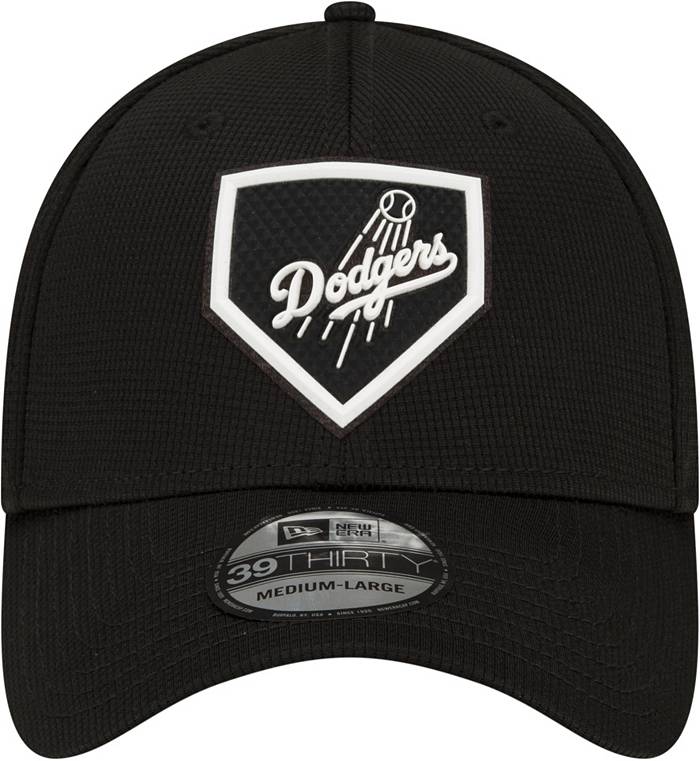 LA Dodgers New Era 3930 League Essential Black Stretch Fit Baseball Cap