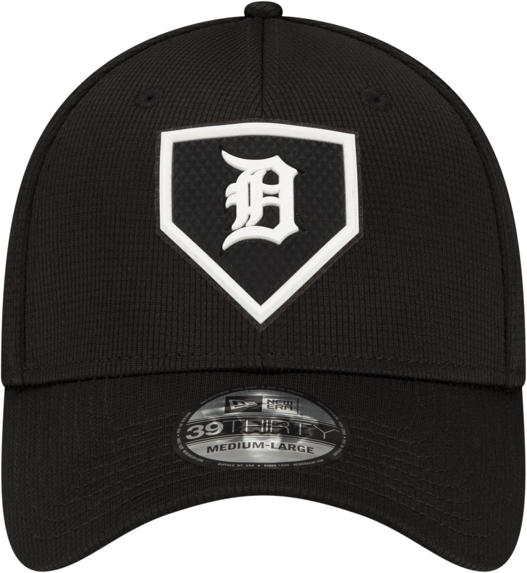 New Era Men's Detroit Tigers Black Club 39Thirty Stretch Fit Hat product image