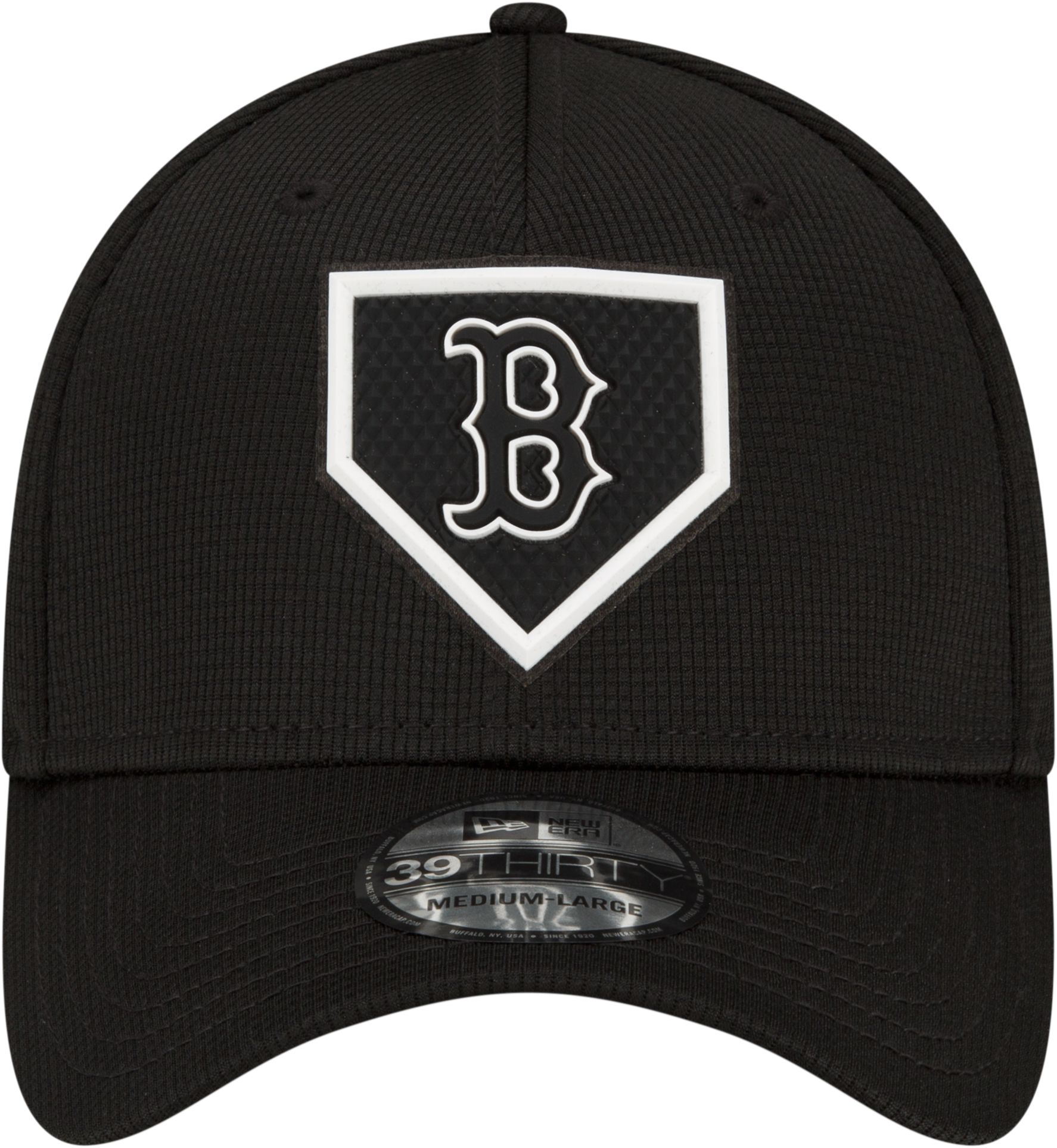 New Era Men's Boston Red Sox Black Club 39Thirty Stretch Fit Hat product image