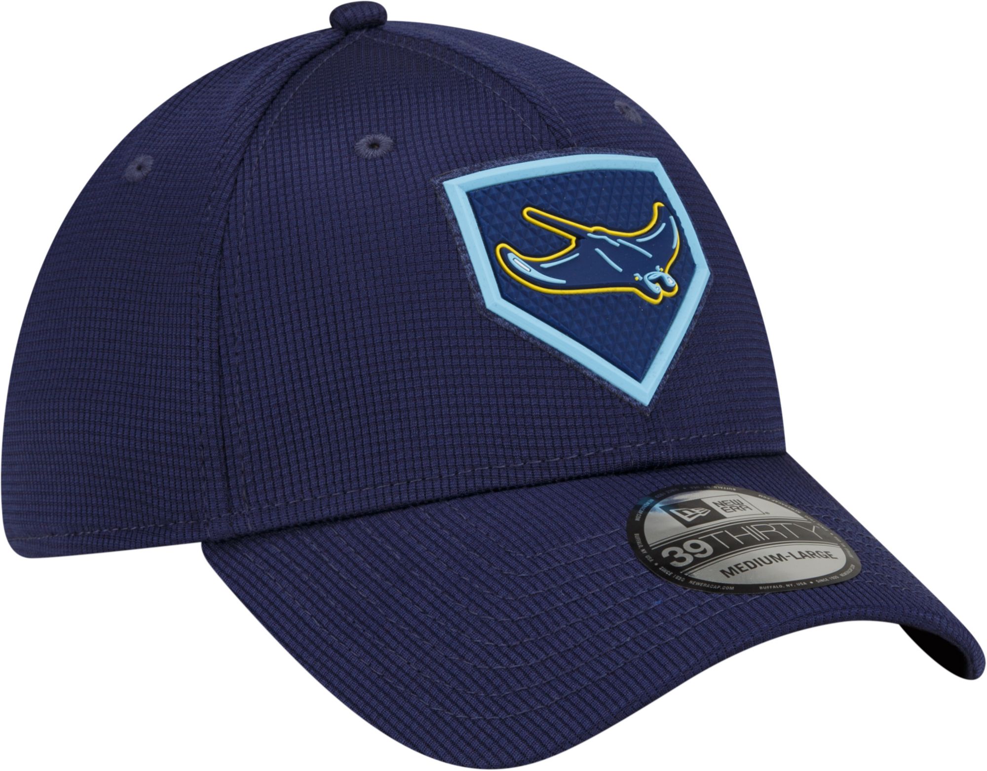 New Era Men's Tampa Bay Rays Navy Distinct 39Thirty Stretch Fit Hat product image