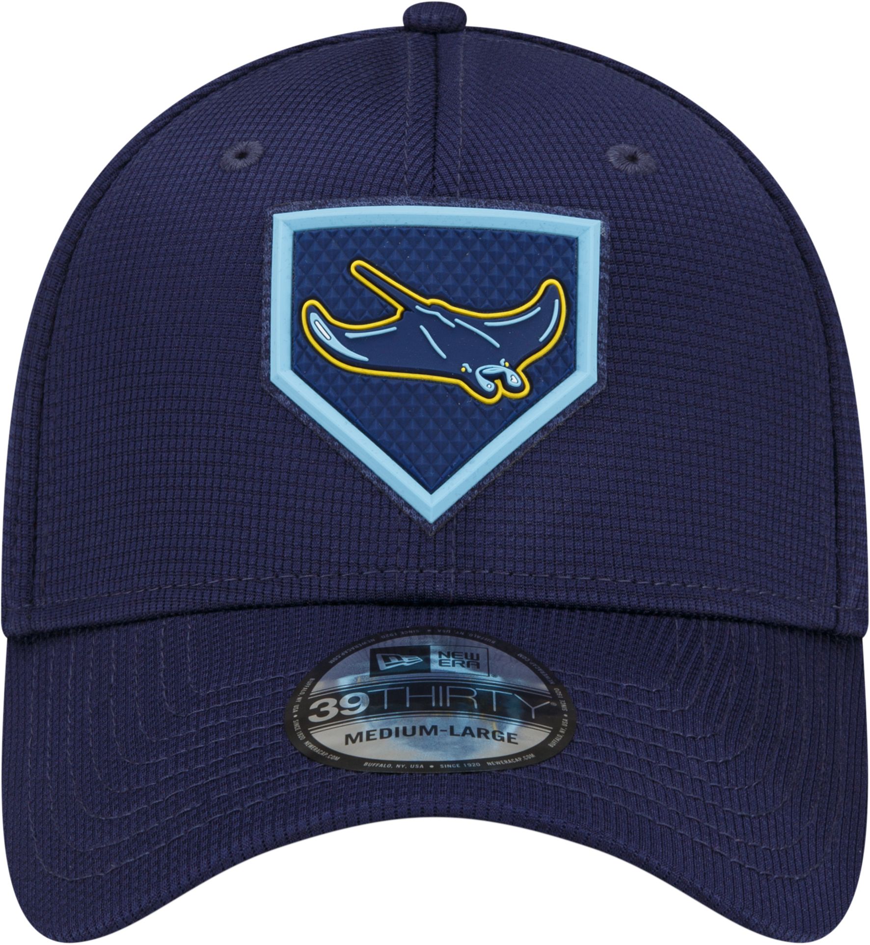 New Era Men's Tampa Bay Rays Navy Distinct 39Thirty Stretch Fit Hat product image