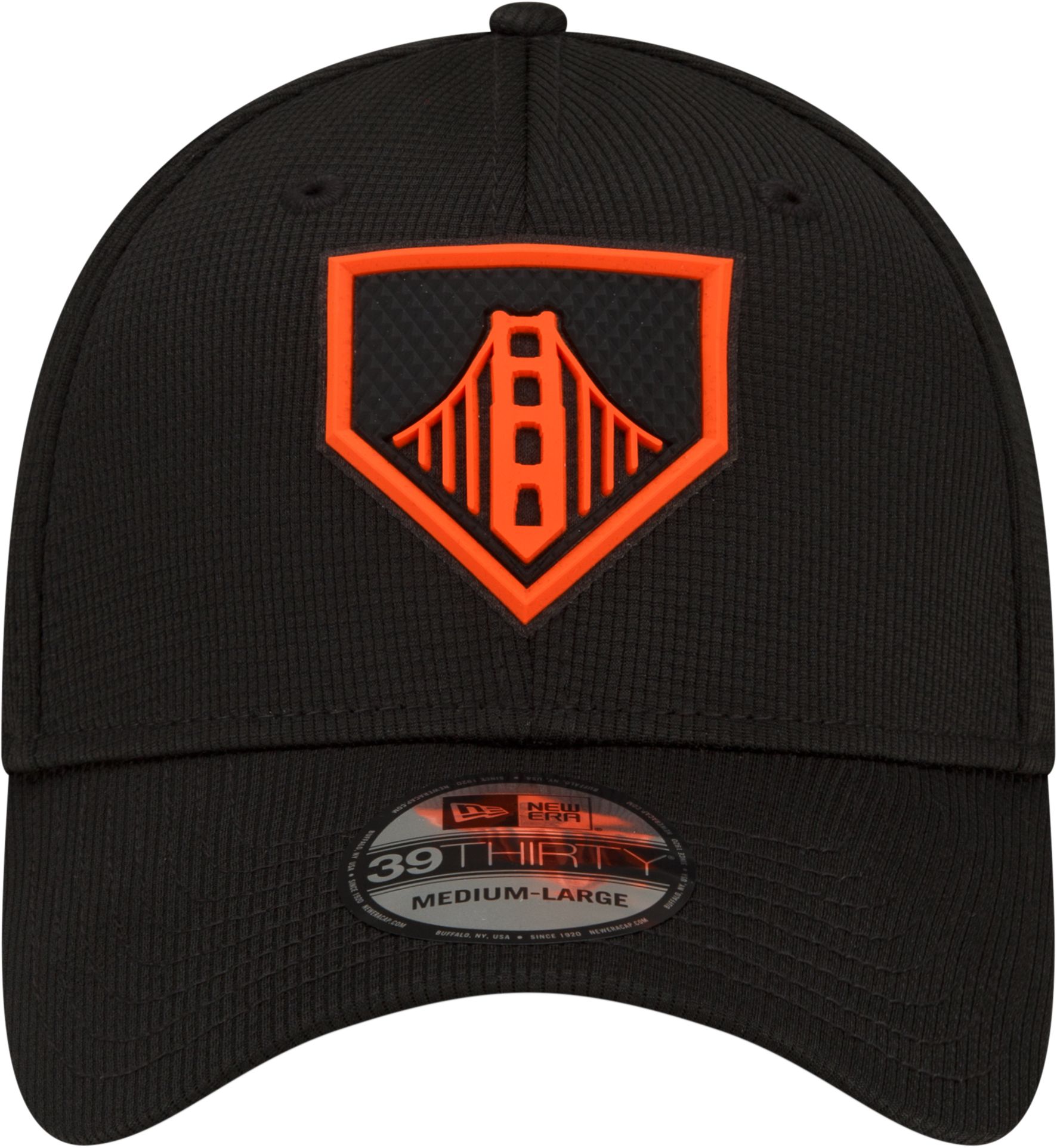 New Era Men's San Francisco Giants Black Distinct 39Thirty Stretch Fit Hat product image