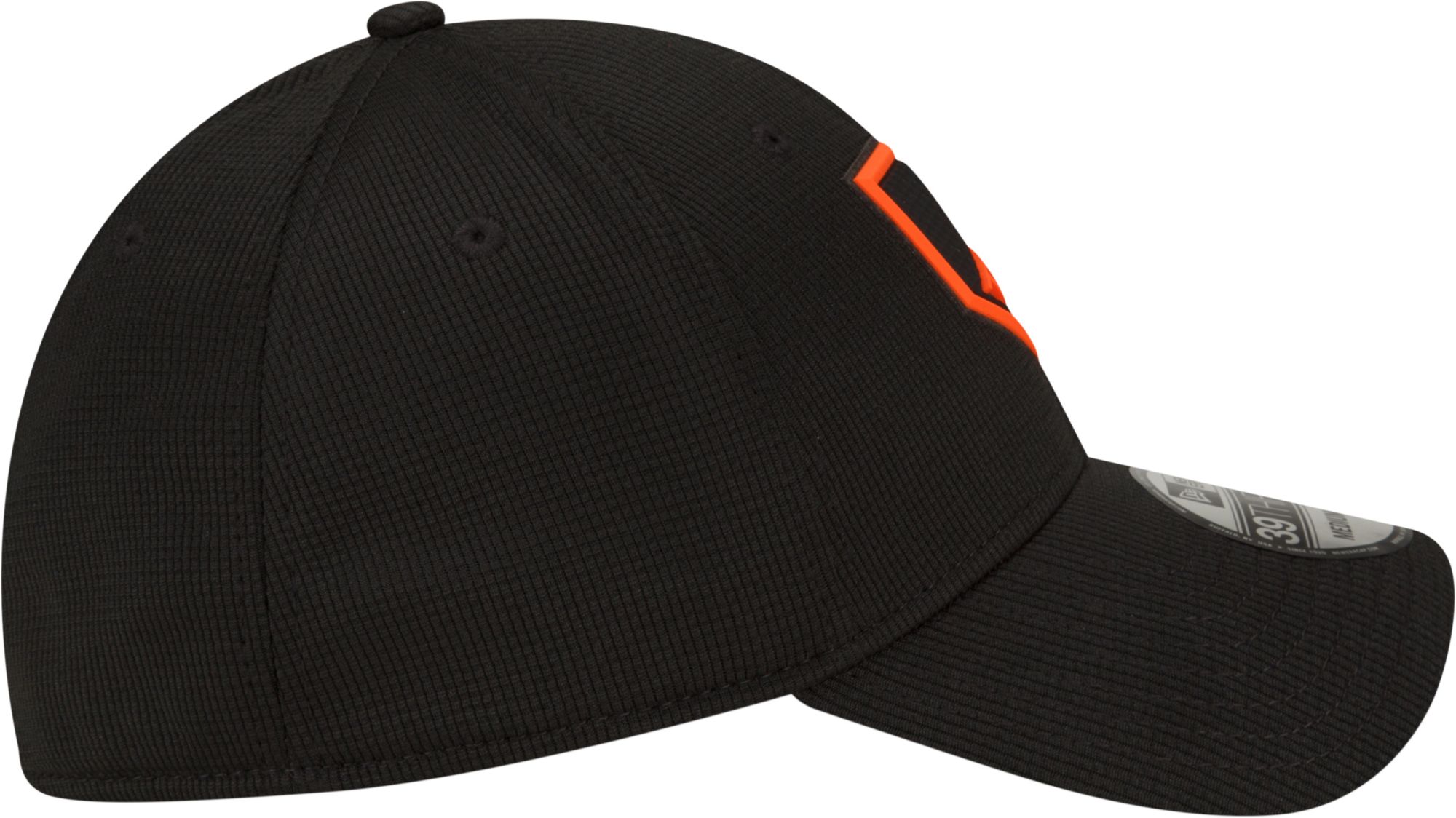 New Era Men's San Francisco Giants Black Distinct 39Thirty Stretch Fit Hat product image