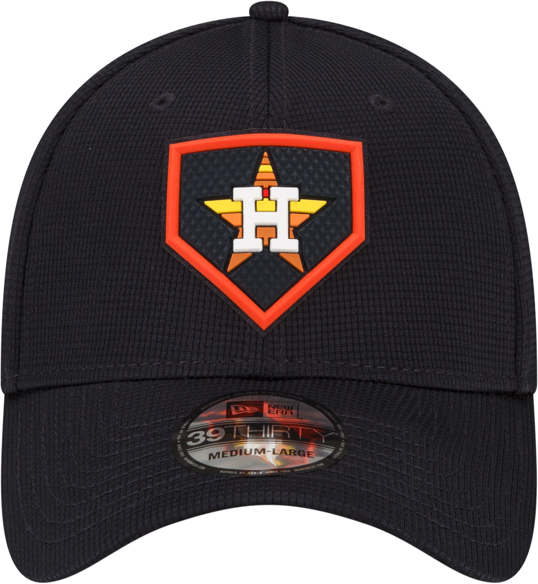 New Era Men's Houston Astros Navy Distinct 39Thirty Stretch Fit Hat product image