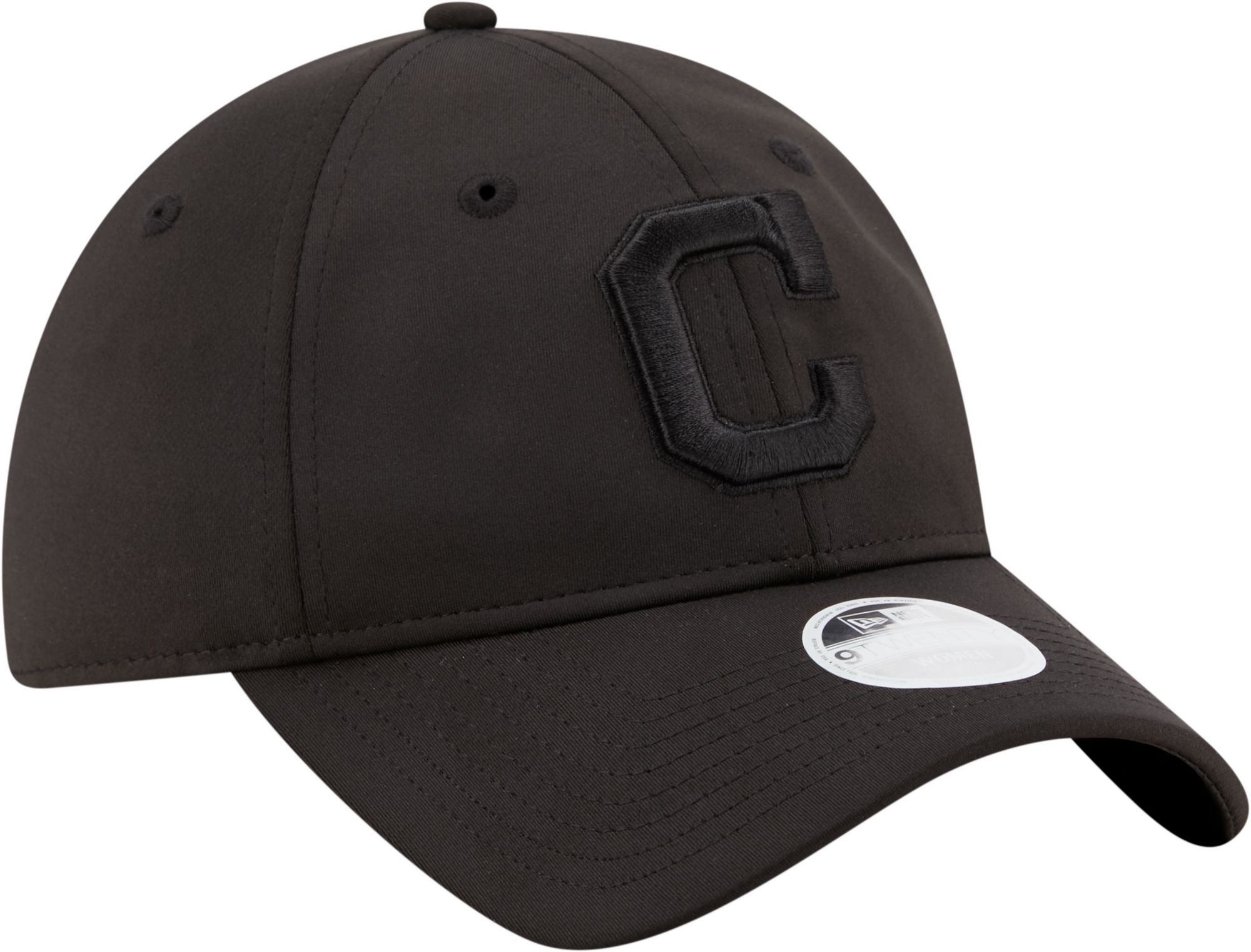 New Era Women's Cleveland Indians 9Twenty Black Sharp Adjustable Hat product image