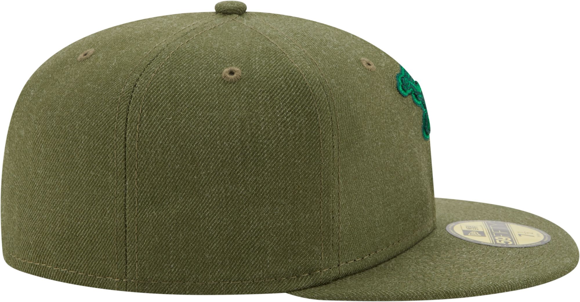 New Era Men's Athletics 59Fifty Green Heather Classic Fitted Hat product image