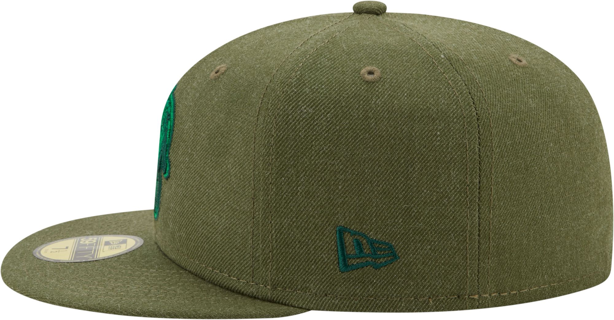 New Era Men's Athletics 59Fifty Green Heather Classic Fitted Hat product image