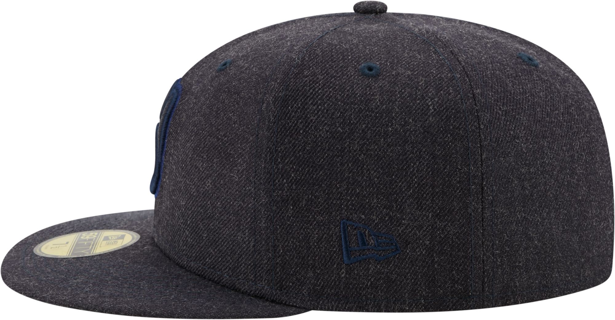 New Era Men's Milwaukee Brewers 59Fifty Navy Heather Classic Fitted Hat product image