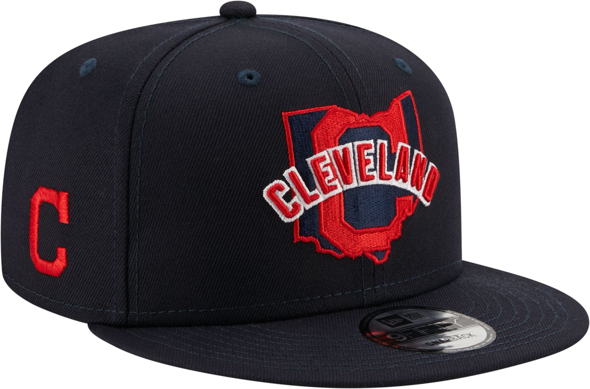 New Era Men's Cleveland Indians 9Fifty Navy Local Adjustable Hat product image
