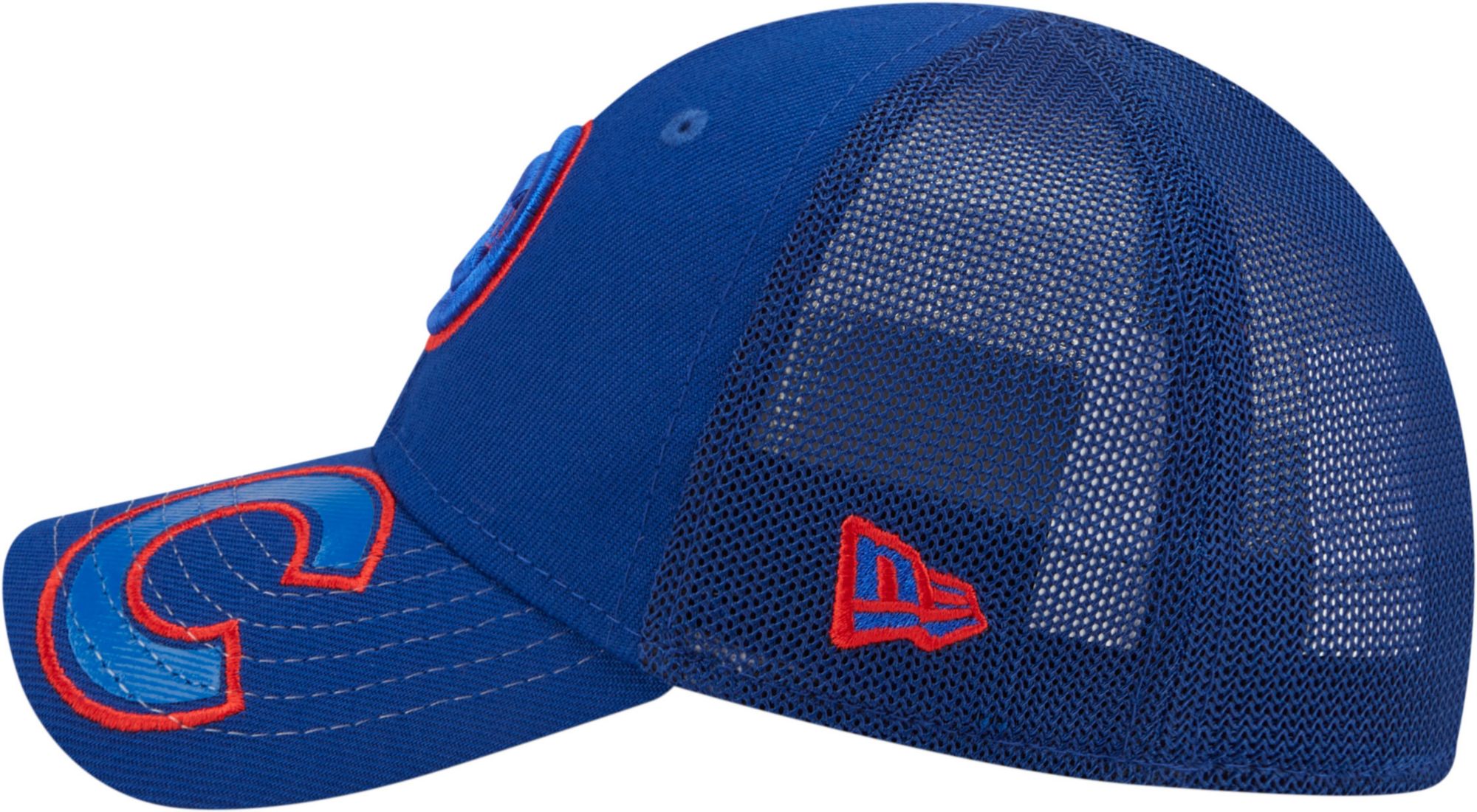 New Era Youth Chicago Cubs Blue 39Thirty Stretch Fit Hat product image