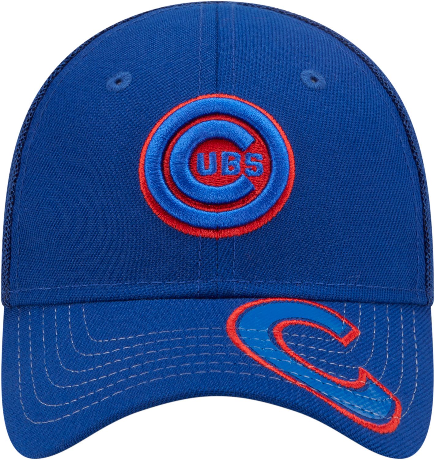 New Era Youth Chicago Cubs Blue 39Thirty Stretch Fit Hat product image