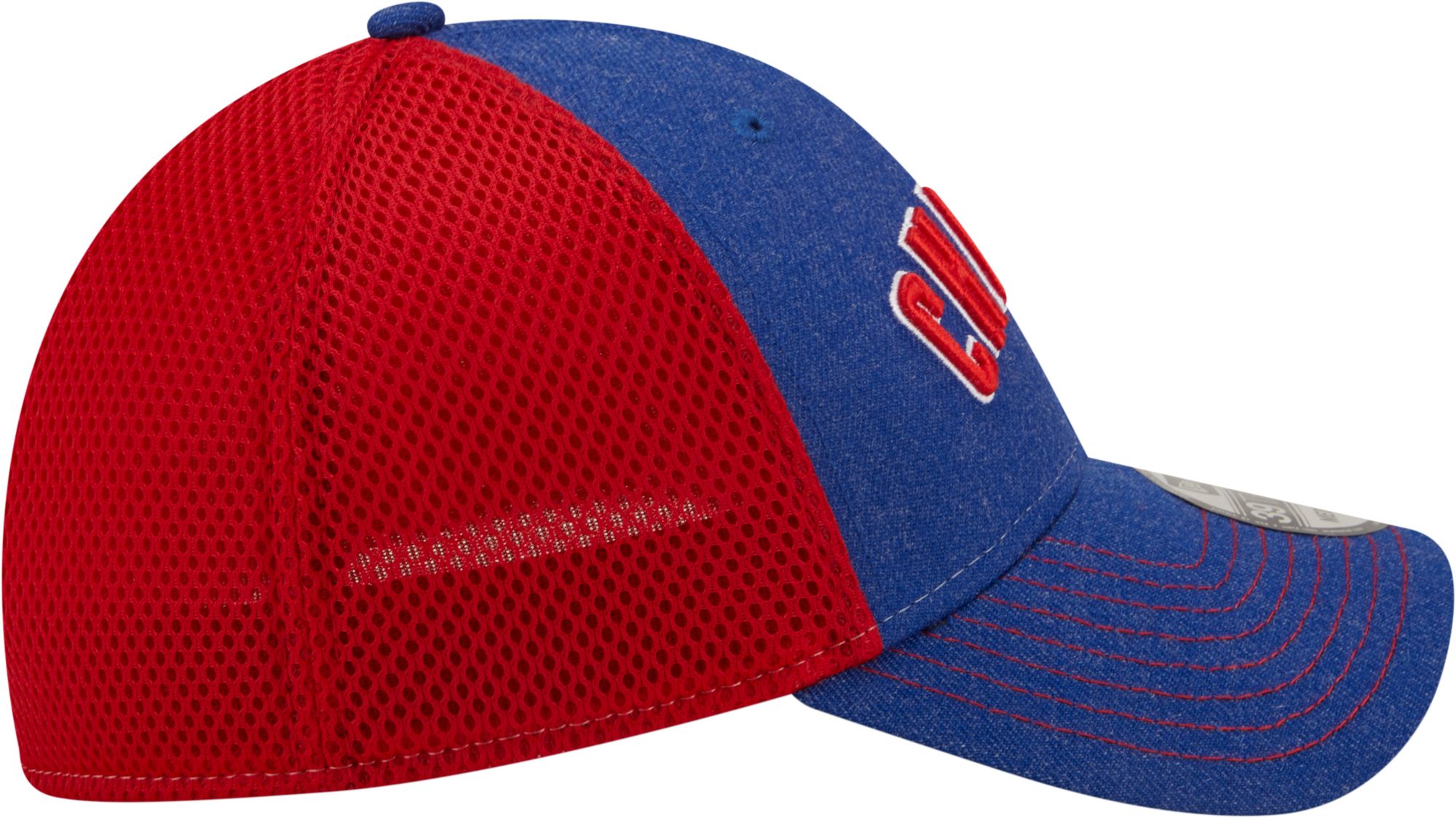 New Era Men's Chicago Cubs Blue 39Thirty Heathered Stretch Fit Hat product image