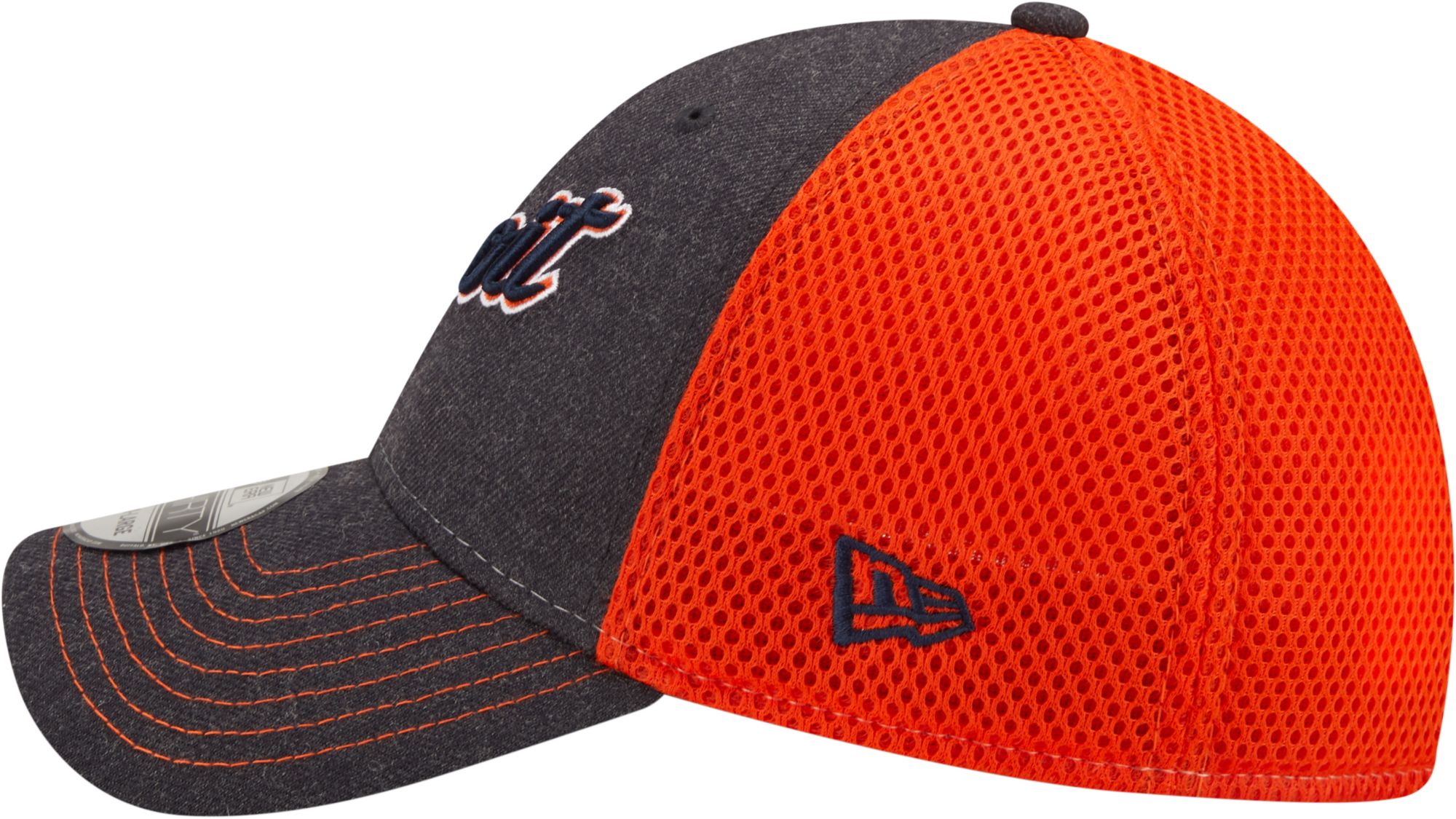 New Era Men's Detroit Tigers Navy 39Thirty Heathered Stretch Fit Hat product image